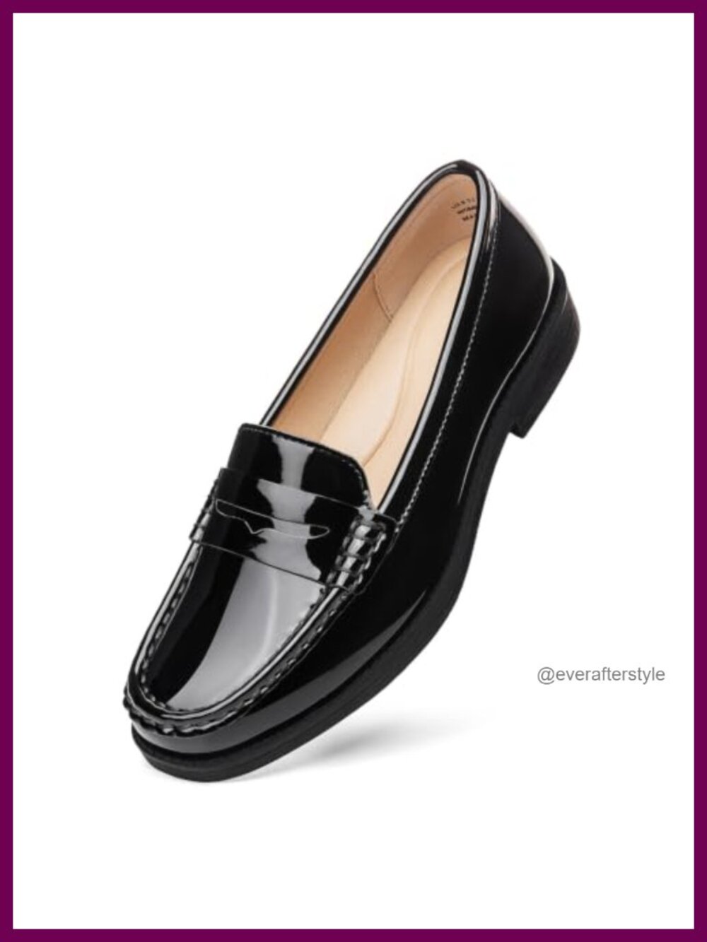 Patent Leather Penny Loafers Slip On Business Casual Comfort Flats